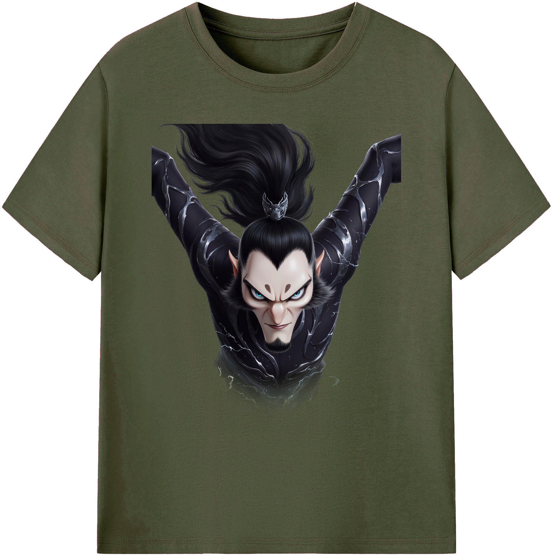 （画像用） Ne Zha 2 ナタ 魔童の大暴れ 綿100％ メンズ半袖Tシャツ｜肌触りやわらか＆通気性